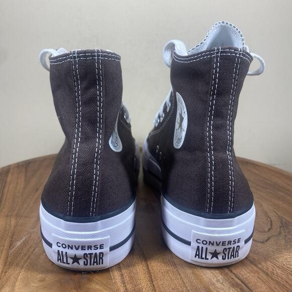 Converse Chuck Taylor All Star High Womens Brown And White Size 8 High Top Shoes - Picture 4 of 9